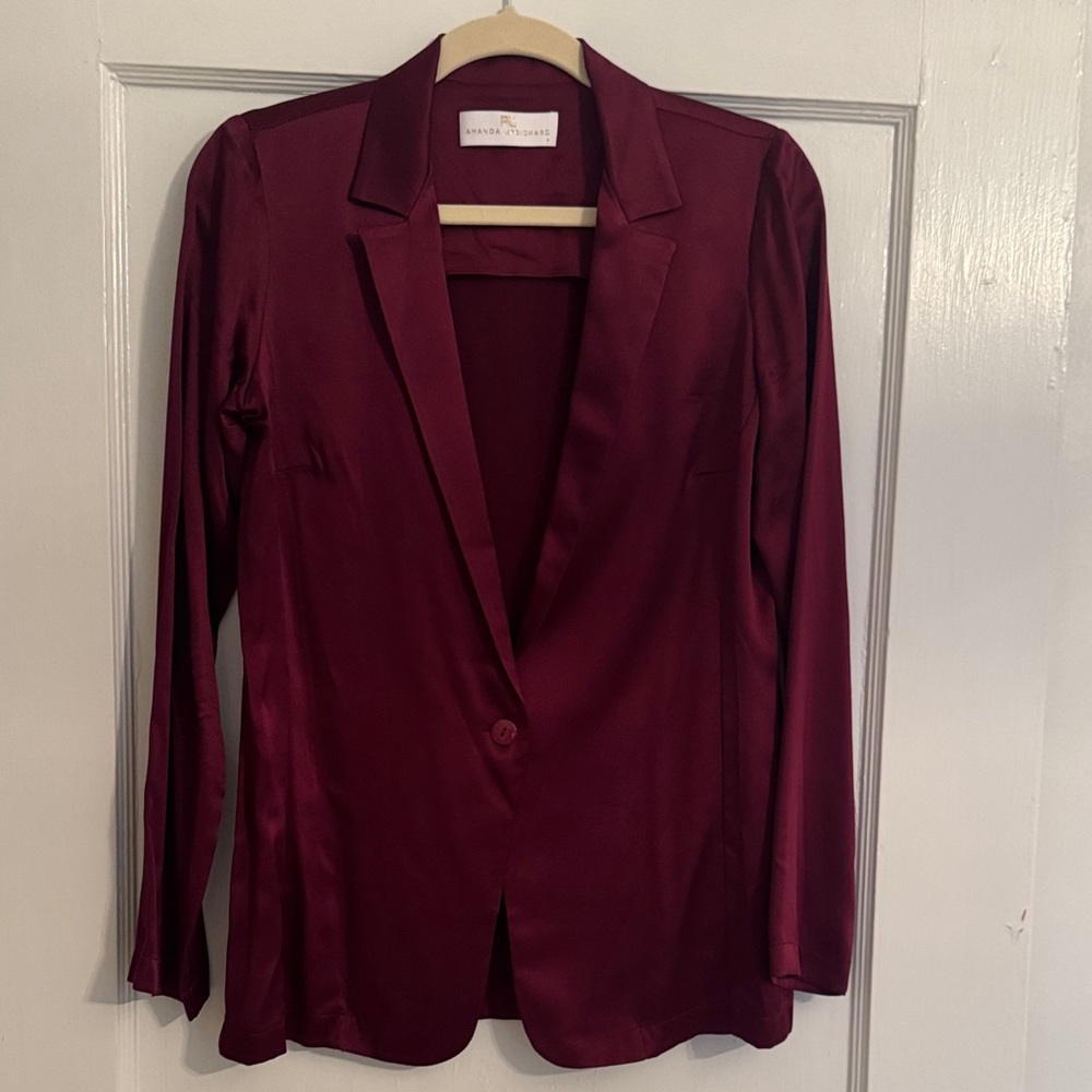Amanda Uprichard Burgundy Blazer